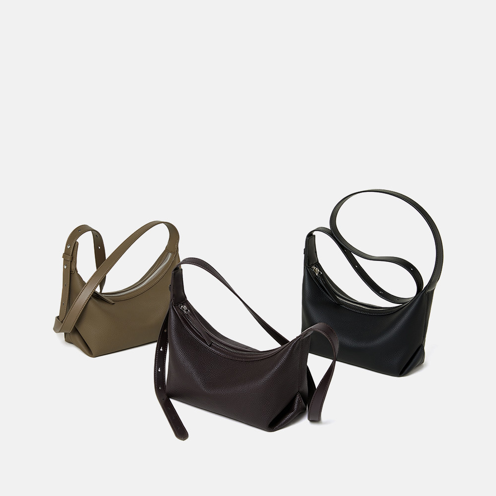 新款头层牛皮hobo包松弛慵懒斜跨包高级复古轻奢单肩包百搭腋下包,淘宝优惠券,粉丝福利购,淘宝优惠卷