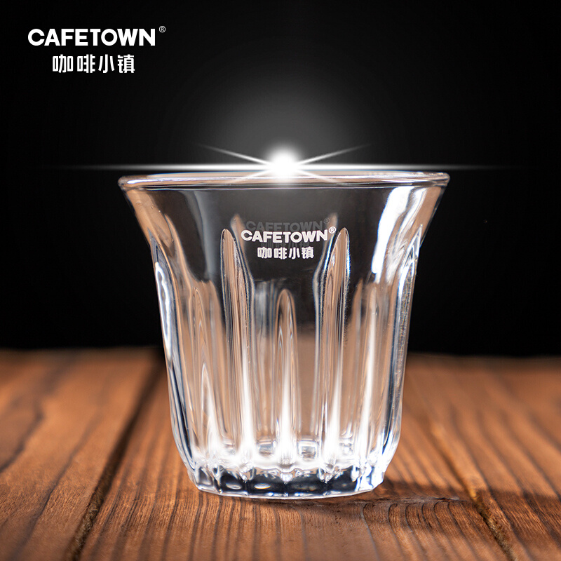 cafetown咖啡小镇咖啡杯定制奥白拿铁玻璃杯Dirty咖啡杯120ml - 图0