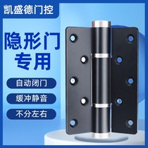 Invisible door hinge hydraulic buffer hinge automatic closing positioning spring damping hinge with door camera concealed door