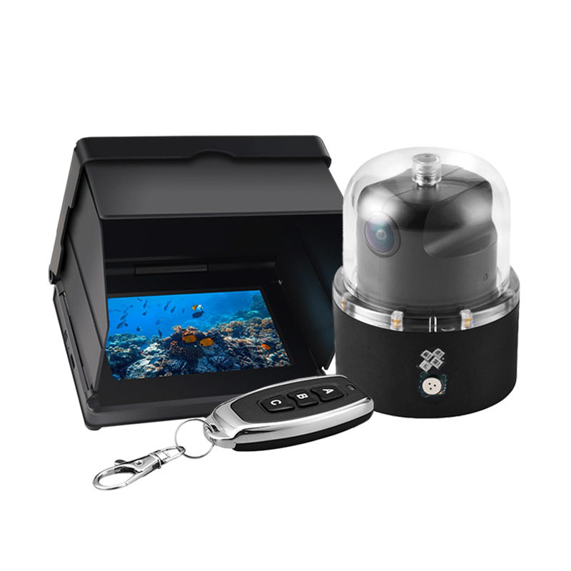 360度全景探鱼器水下高清摄像头可视钓鱼感温感深红外夜视看鱼器