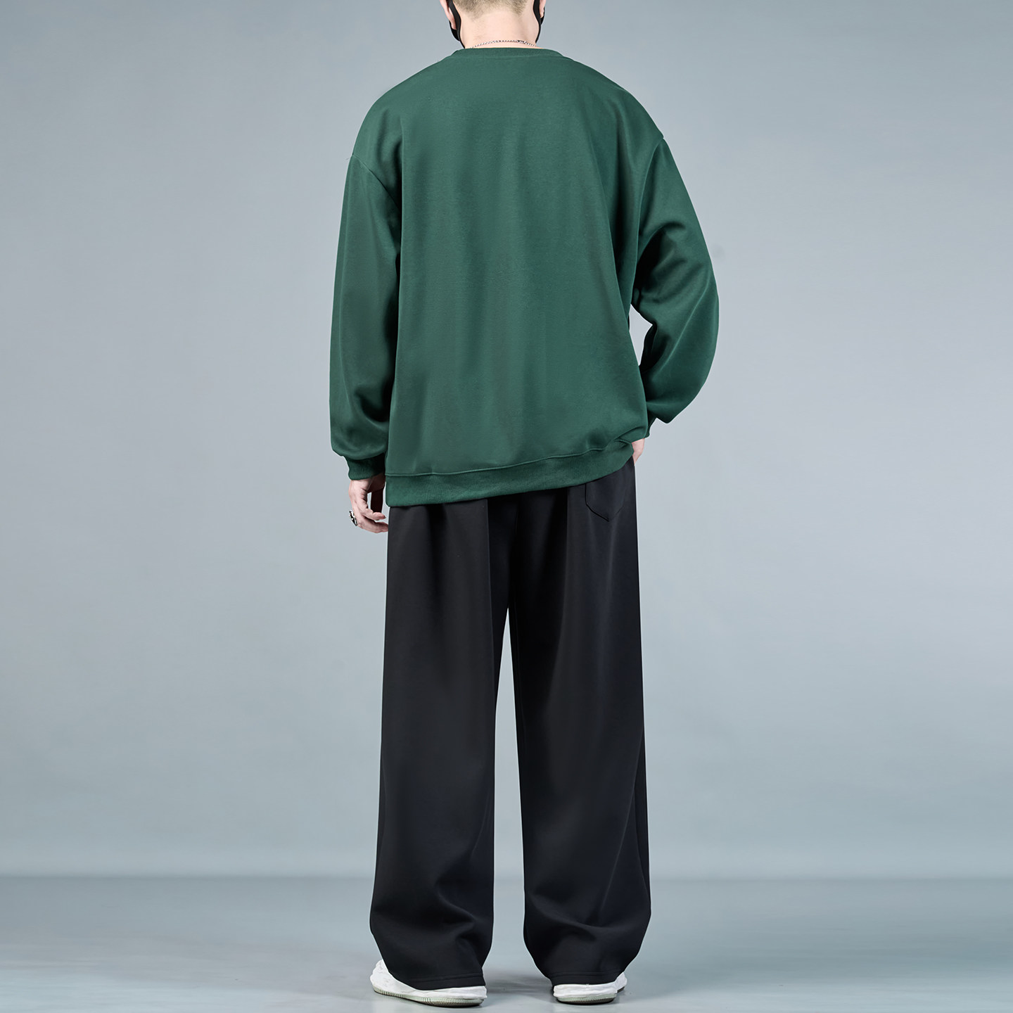 加肥加大码运动套装男士春秋新款潮牌胖子宽松绿色卫衣休闲两件套,淘宝优惠券,粉丝福利购,淘宝优惠卷