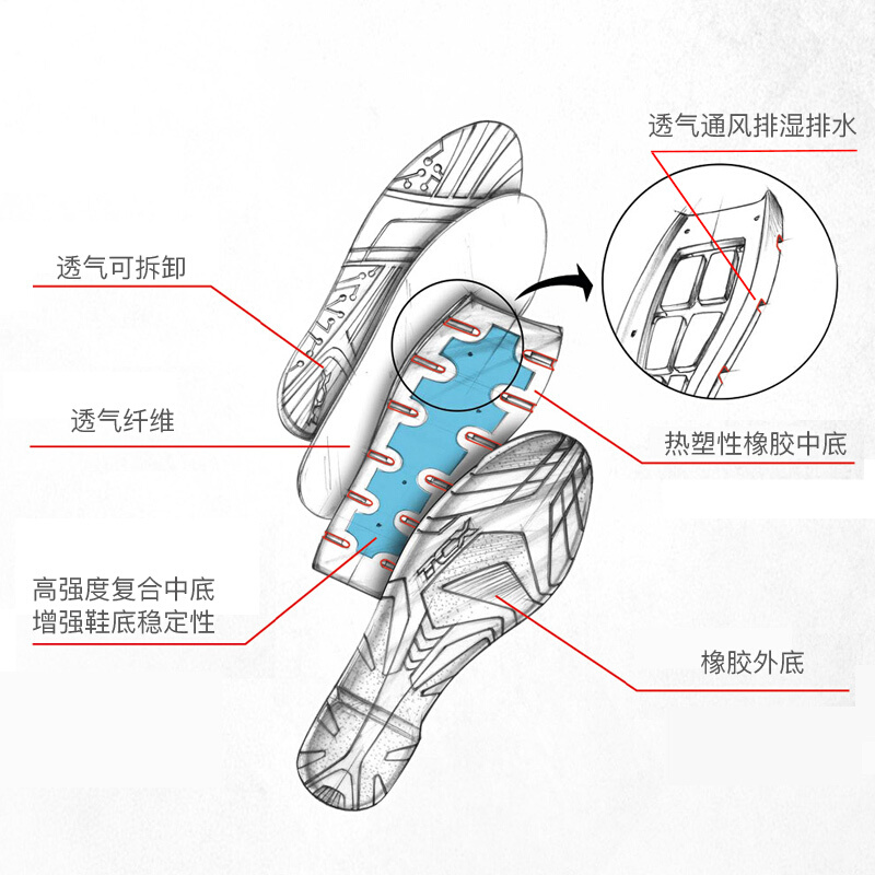 TCX骑行靴机车鞋防摔防水透气骑行鞋短靴摩旅摩托车拉力靴男 - 图2