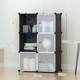0J simple cabinet modern simple resin adult cloth steel rack clothing folding assembly art cabinet solid clothes wood combination storage cabinet