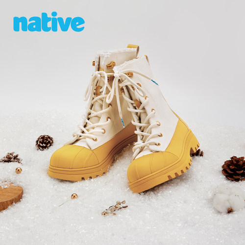 Native秋冬Jimmy高帮猎鸭靴加绒户外徒步登山休闲鞋 - 图0