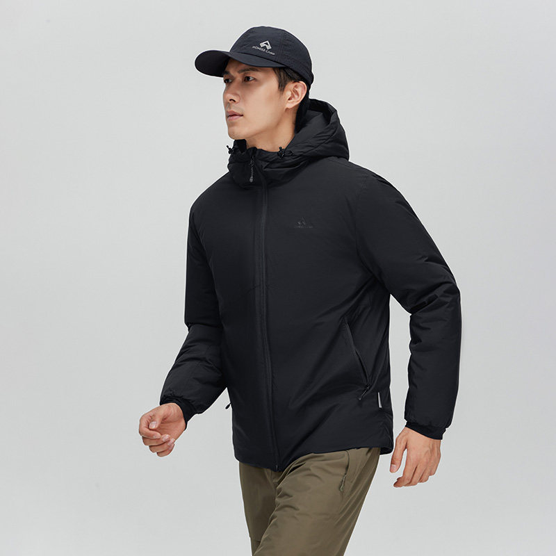 拓路者3M新雪丽棉服男2025秋冬新款连帽保暖简约夹棉外套轻薄棉衣