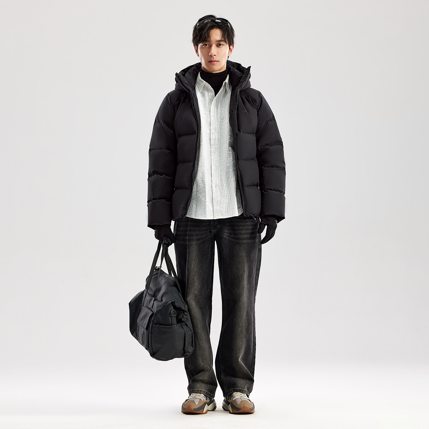 拓路者【羽盾】石墨烯保暖丨加厚羽绒服男士700蓬冬季连帽羽绒衣