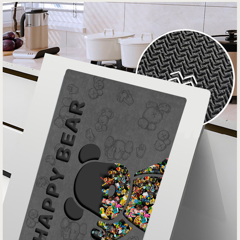 厨房地垫防滑防油可擦免洗地垫脚垫吸水耐脏专用25025新款硅藻泥,淘宝优惠券,粉丝福利购,淘宝优惠卷