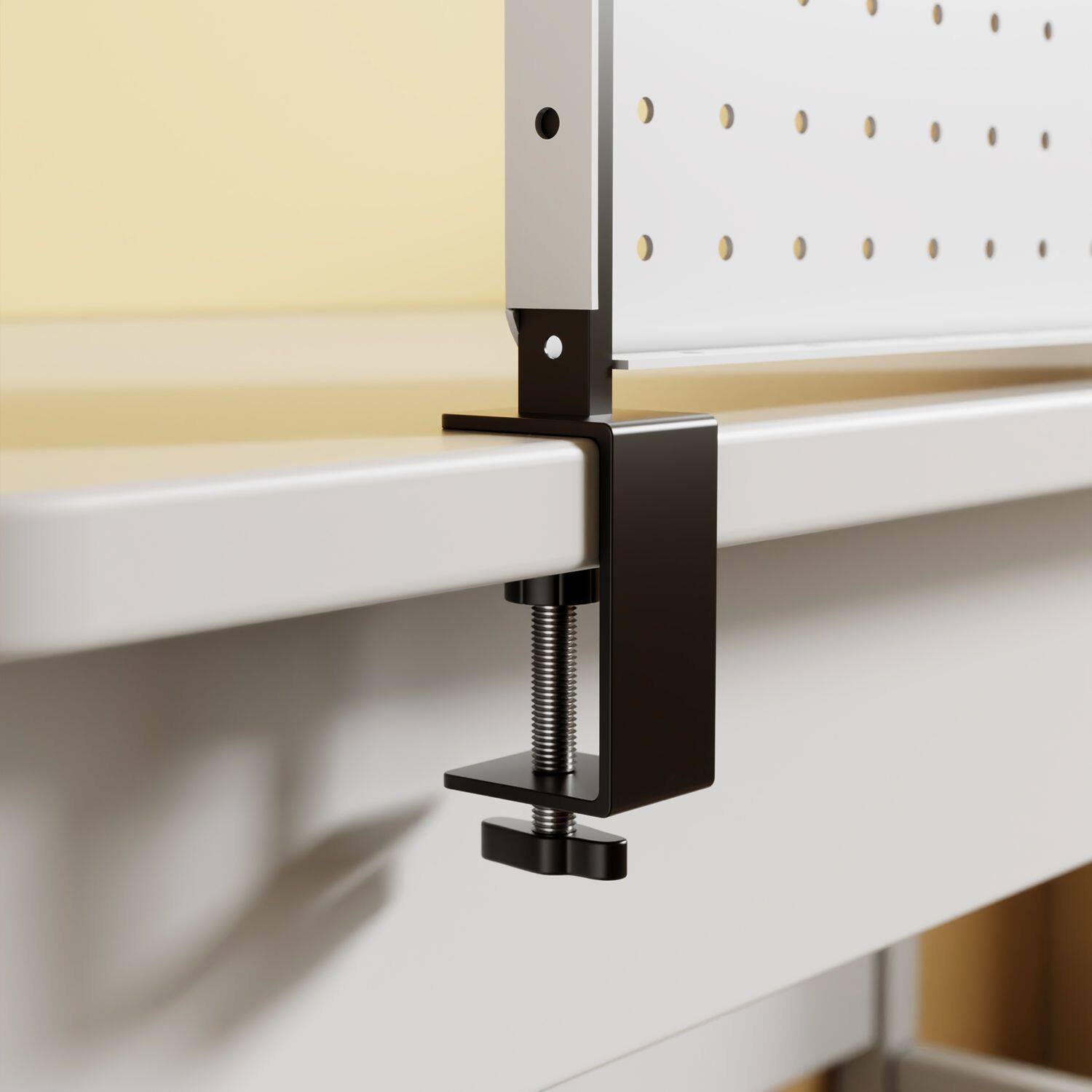Desktop perforated board storage rack, no punching, vertical computer desk, office partition, baffle storage display rack