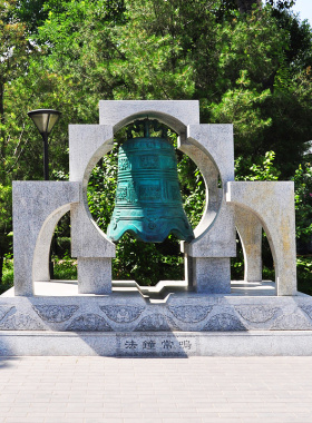 户外广场警钟长鸣雕塑q廉政法治小品塑像石材法锺校园景观落地摆