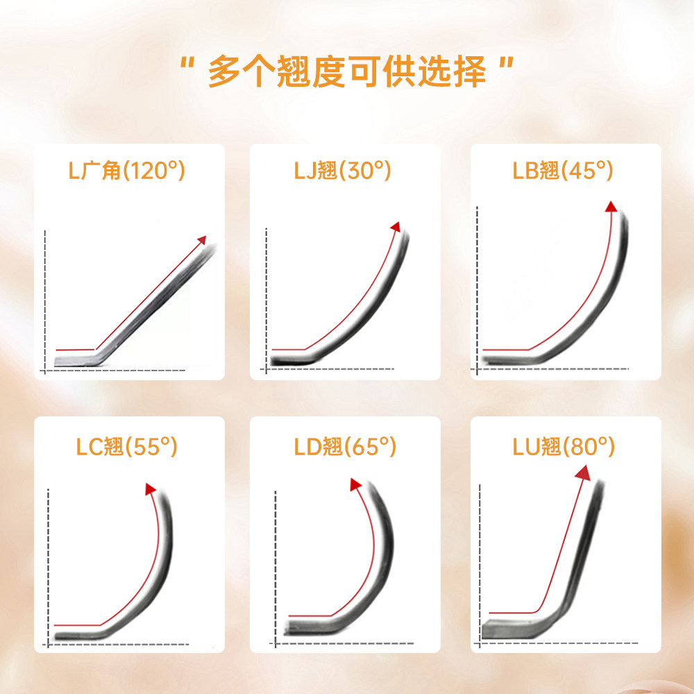 黑白橙漫画狐系睫毛嫁接LC型广角自然超软兔蛇猫系山茶花圆毛扁毛,淘宝优惠券,粉丝福利购,淘宝优惠卷