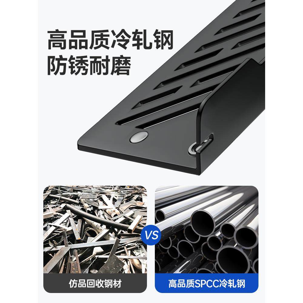 Computer host bracket removable pulley chassis base storage rack home office desktop host tray