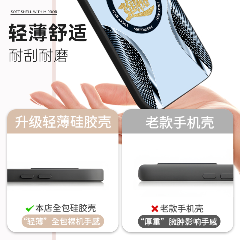 彧玺适用于vivoiqooz7x手机壳ioqoZ7x保护套软Iq00 Z7x。新款v2272a防摔voz7x八方来财iqqoZ7x硅胶V2272A潮男 - 图2