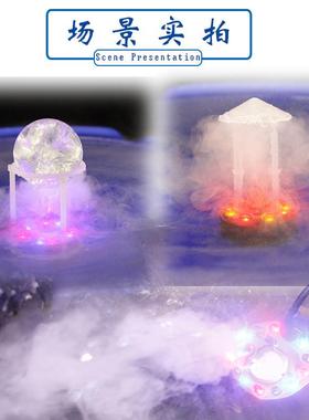 24伏静音潜水泵雾化加湿一体茶台鱼缸假山上水石流水喷泉摆件配件