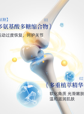 LVFEI律菲氨糖凝胶运动关节舒缓小蓝管外涂氨糖便携按摩膏软骨素