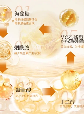 年蔻美白祛斑霜烟酰胺原液滋润补水保湿改善面部肌肤修护霜祛斑