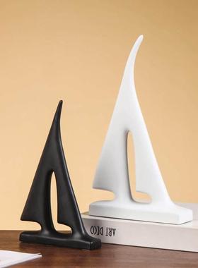 轻奢高档一帆风顺帆船摆件家居饰品客厅电视柜办公室书房摆饰北欧