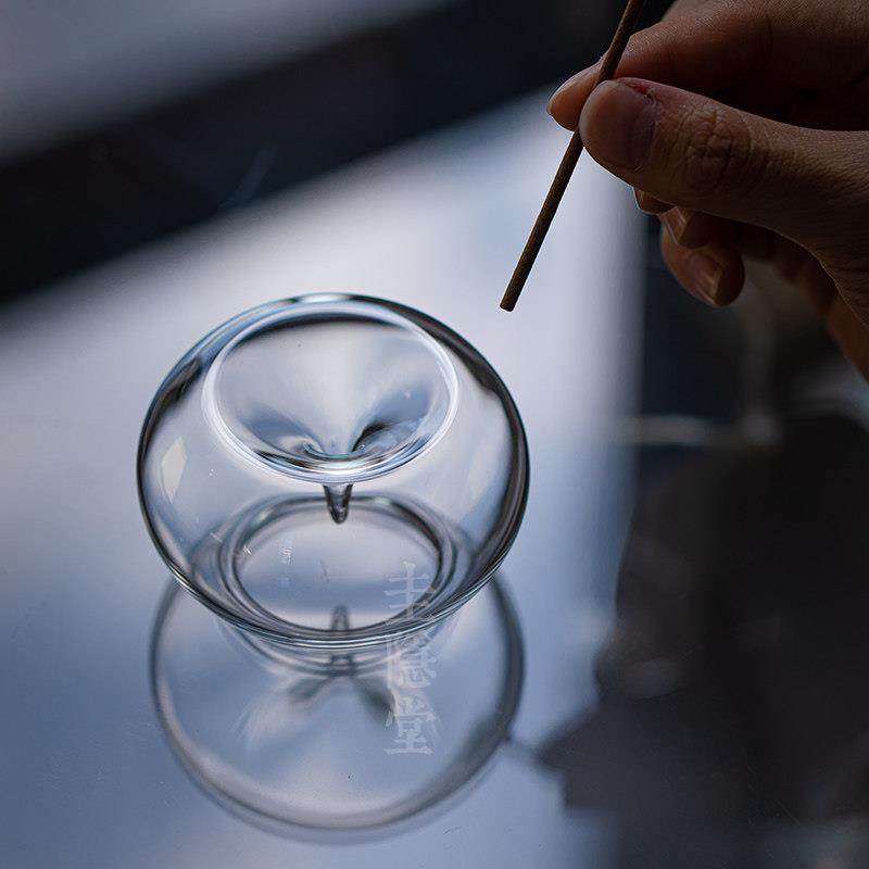 圭隐堂纯手工吹制薰银檀香线 线香插家用禅意耐热玻璃香薰炉茶道,淘宝优惠券,粉丝福利购,淘宝优惠卷