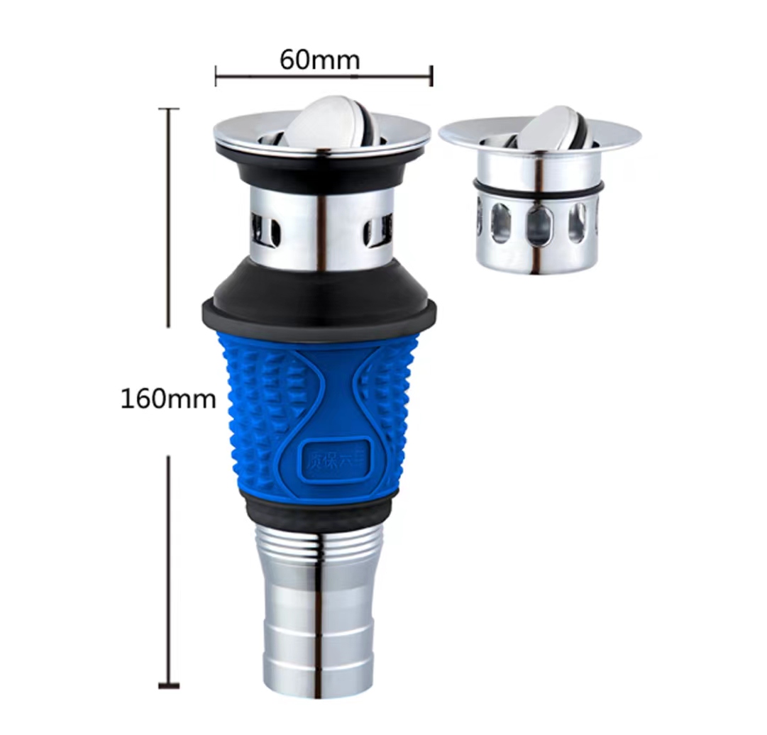面盆下水管洗脸盆洗手盆拖把池洗菜盆排水管防臭加长可伸缩下水管-图0
