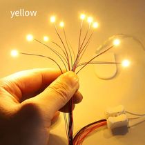 0805 10pcs Smd Led Chip Wired  With 3V Button Battery Box Ho