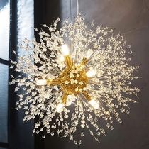 Modern gold crrystal Chandelier fireworks dandelion Sputnik
