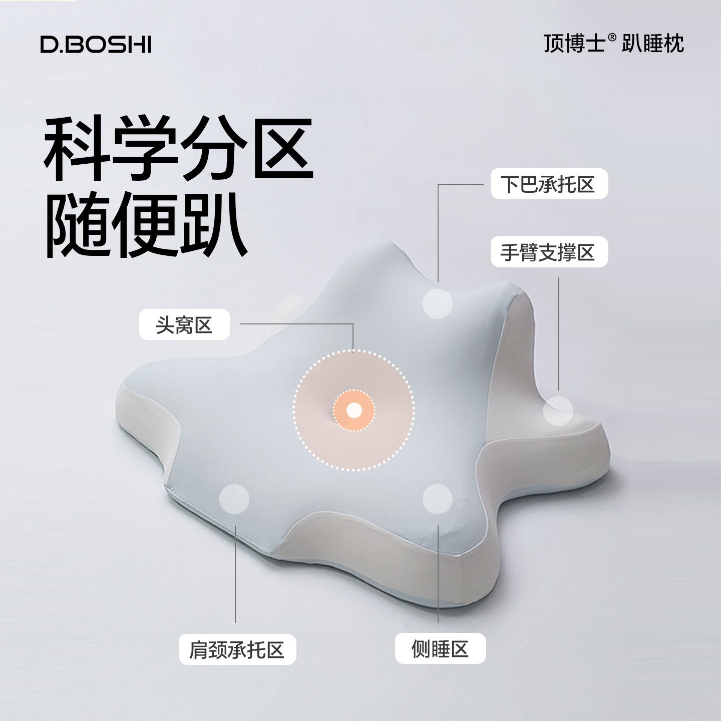 顶博士趴睡枕夜猫枕护颈枕玩手机枕护颈椎床头靠垫手机专用枕头,淘宝优惠券,粉丝福利购,淘宝优惠卷