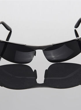 砾石太阳镜男款运动偏光纯铝镁变色墨镜防强光驾驶镜钓鱼镜骑行眼