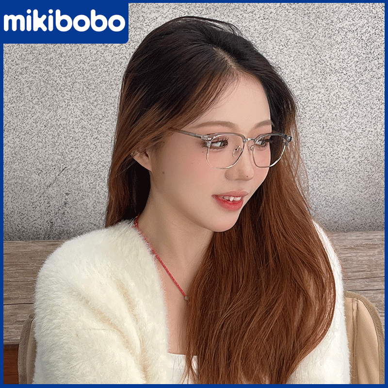 猫眼眼镜框女素颜神器 可配近视眼镜网红防蓝光防辐射近视眼镜女