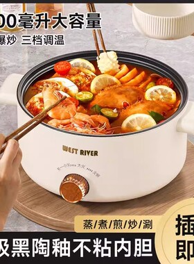 德国全自动电蒸锅电火锅一体电炒锅多功能电煮锅蒸煎炒不粘烹饪锅