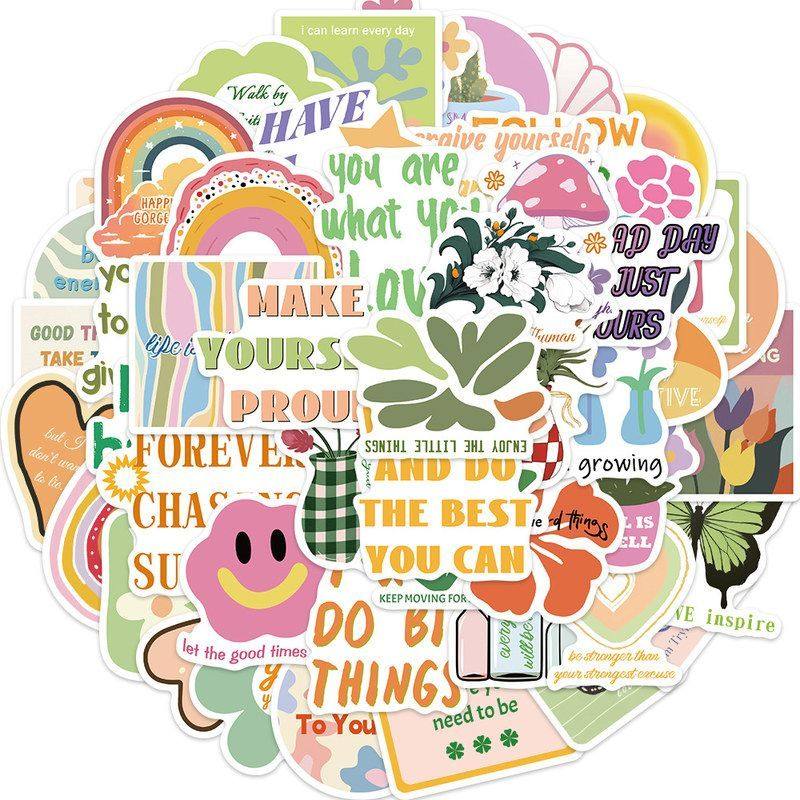 个性50吉他张粉绿笔记本贴纸贴画行李箱防水丹麦装饰励志原创DIY,淘宝优惠券,粉丝福利购,淘宝优惠卷