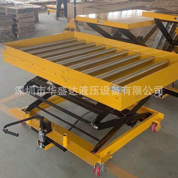 滚筒式手动平台车辊筒液压模具台车电动升降手推平台车,淘宝优惠券,粉丝福利购,淘宝优惠卷