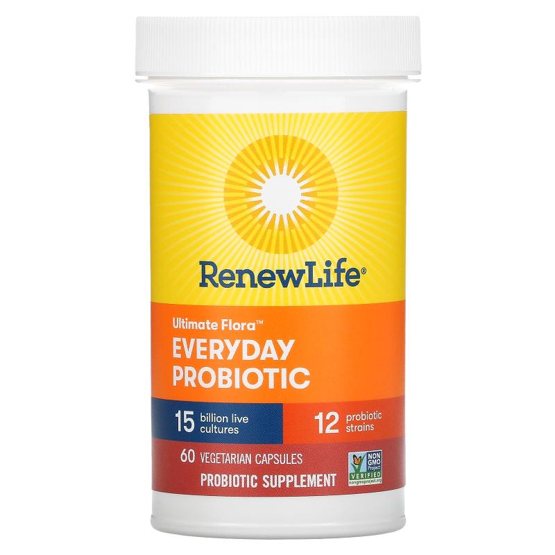 Renew Life,Ultimate Flora 日常益生菌，150 亿 CFU，60 粒素食 - 图1