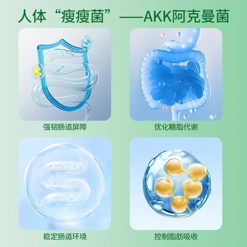 PendulumAKK瘦子菌体重身材管理益生菌抗糖代谢瘦瘦菌