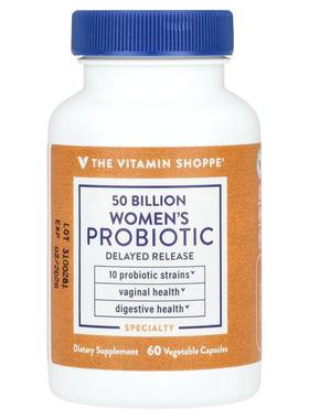The Vitamin Shoppe,Women's Probiotic, 50 Billion , 60 Vegeta