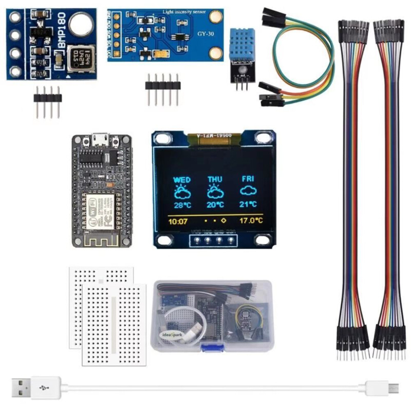 适用于 湿度和环境压力传感器的ESP8266气象站套件 KIT 8266 套装 - 图3