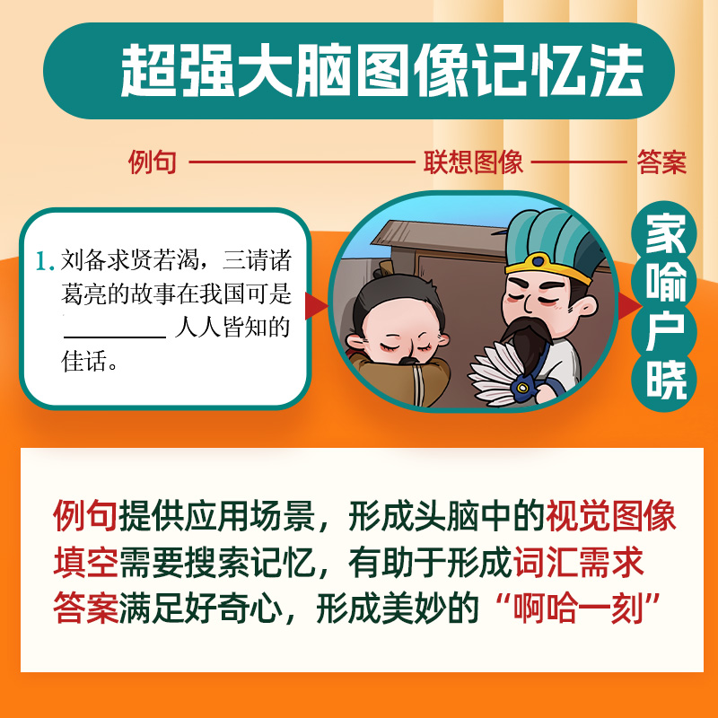 成语特训营 三四五六年级小学高年级 初高中生通用双色护眼版 50天打卡1000个成语2000道题一测一练专业语境训练提升造句写作能力 - 图1