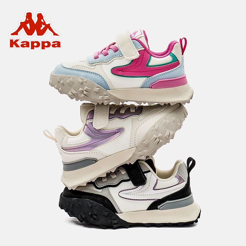 kappa kids儿童鞋运动鞋女童2025春秋新款中大男童轻便休闲老爹鞋