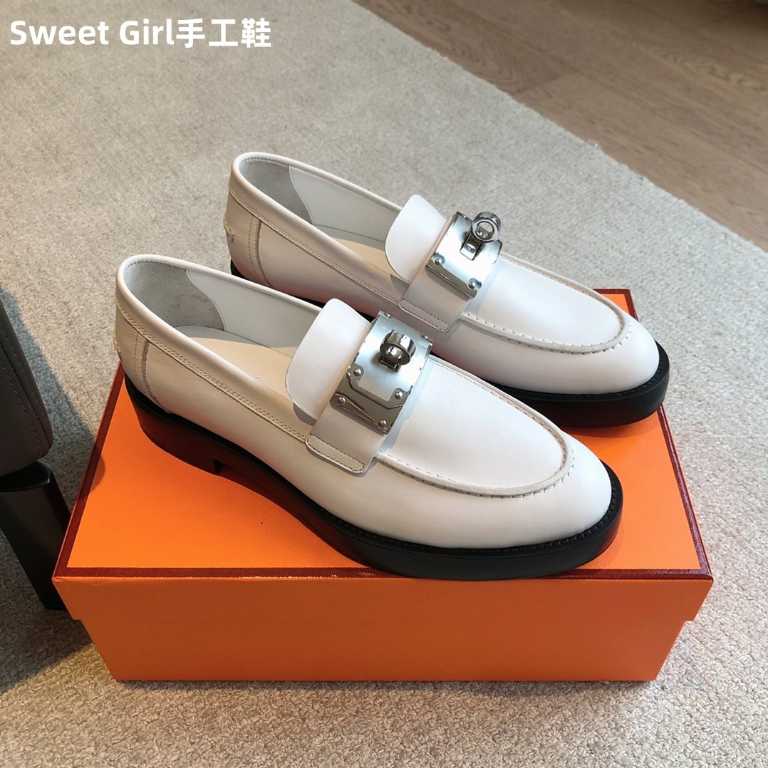 四季浅口皮鞋女厚底大kelly扣单鞋一脚蹬增高牛皮羊反绒乐福鞋,淘宝优惠券,粉丝福利购,淘宝优惠卷