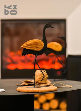 YBOX创意小众设计简约现代火烈鸟可爱动物摆件桌面客厅礼物装饰品