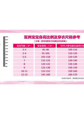 童鞋袜子童装上衣服尺码对照参考表直播间卖货手拿牌贴纸海报挂图