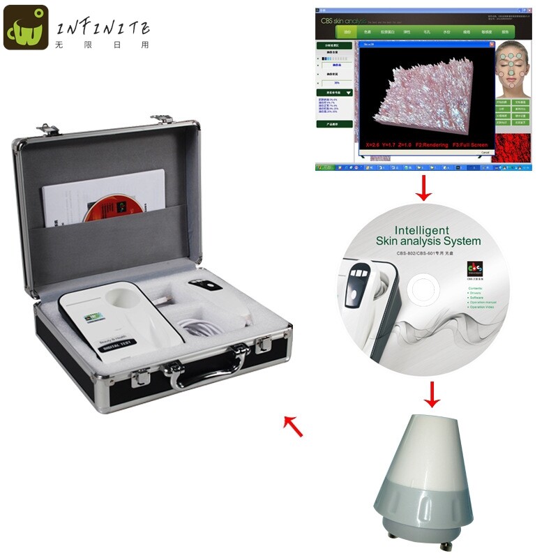 【终身保修】500万像素正版智能皮肤检测仪肤质测试 头皮分析仪器