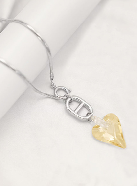 SEAPRS心珀心形水晶项链