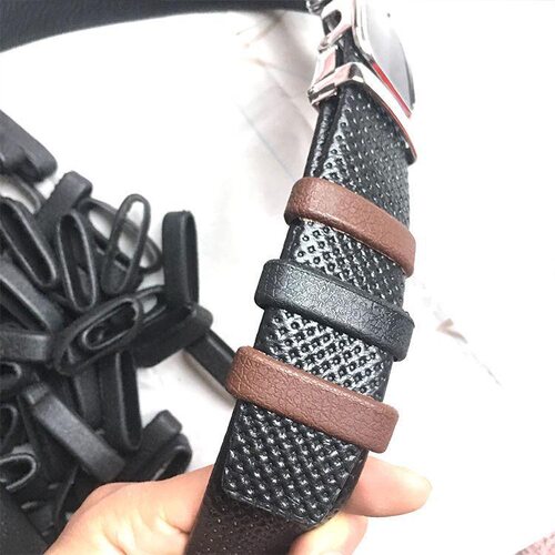 男生牛皮腰带皮圈环连接皮带尾部固定圈环配件皮套钥匙扣小皮圈环 - 图3