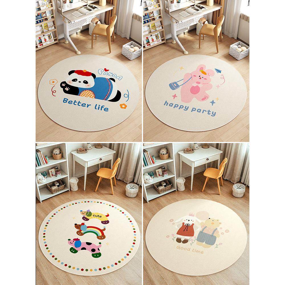 圆形地毯儿童阅读区卧室书房电脑椅子垫客厅沙发茶几摇椅转椅地垫,淘宝优惠券,粉丝福利购,淘宝优惠卷