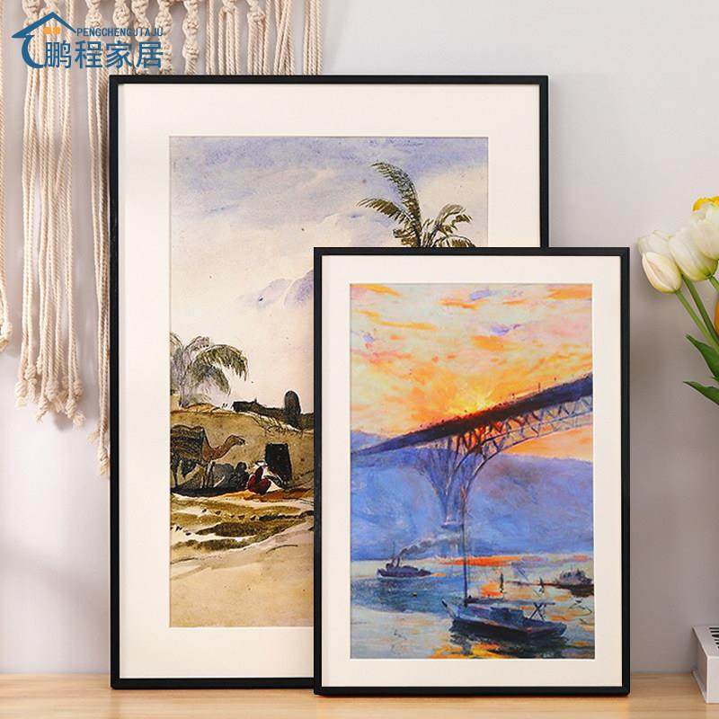 单边开启铝合金画框定制大相框挂墙海报广告展示框架订做任意尺寸,淘宝优惠券,粉丝福利购,淘宝优惠卷