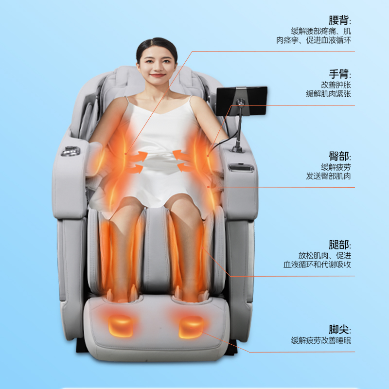 新品iRest艾力斯特S5warm全身热敷4D机芯自动家用小型智能按摩椅