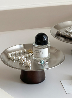 香薰首饰托盘耳环项链展示盘卧室桌面装饰摆件入户门玄关钥匙收纳