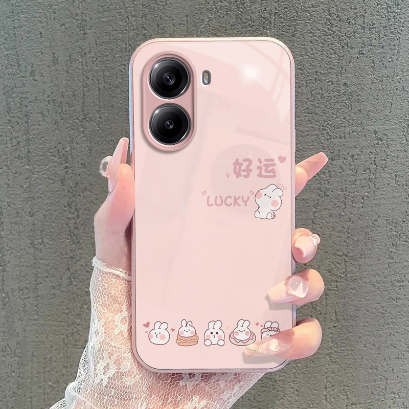 适用红米Turbo4手机壳小米RedmiTurbo4保护套Redme新款Radmi四简约硬玻璃Redmin全包防摔Redim高级好运兔子,淘宝优惠券,粉丝福利购,淘宝优惠卷