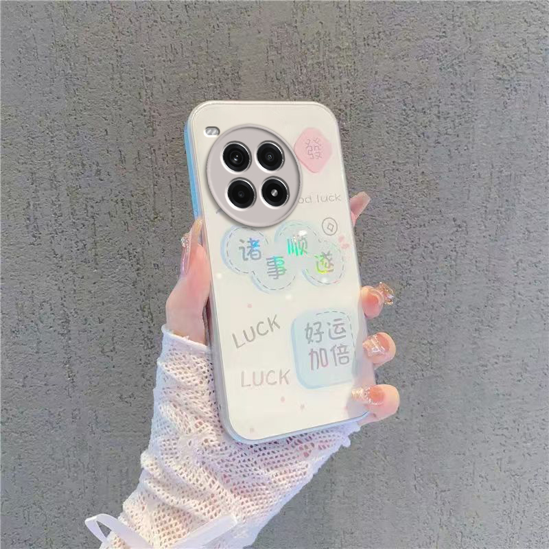 适用一加Ace3Pro手机壳1加Ac3P保护套OPPO新款简约Aec十OPPOAce二A3Por钢化玻璃全包防摔ONEPlus男女诸事顺遂 - 图1
