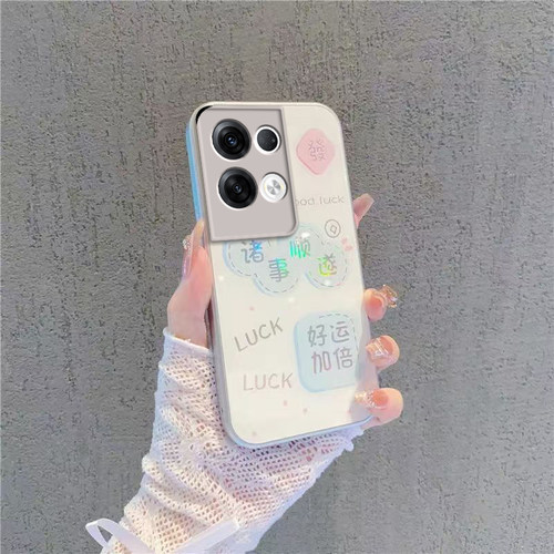 适用oppoReno8Pro十手机壳Reno85g套oppo新款opopreno玻璃0ppo全包reon防摔rone简约男rene女Por+5G诸事顺遂 - 图1