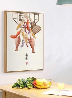餐厅装饰画新中式食堂饭厅进门玄C关中国风美容院茶室书房客厅挂
